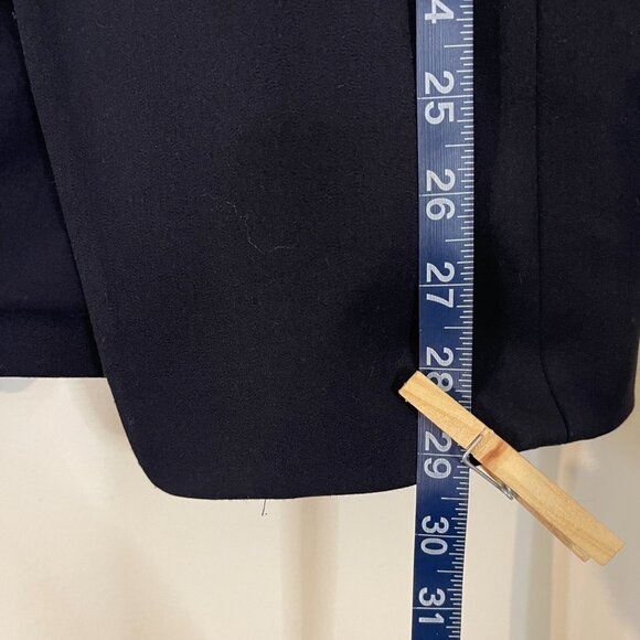 Express Navy Three-Quarter Sleeve Petite Blazer - Picture 11 of 11